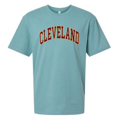 Ohio State Retro Vintage Distressed Cleveland Sueded Cloud Jersey T-Shirt