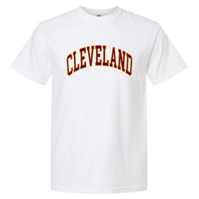 Ohio State Retro Vintage Distressed Cleveland Garment-Dyed Heavyweight T-Shirt