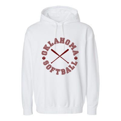 Oklahoma Softball Roundel Garment-Dyed Fleece Hoodie