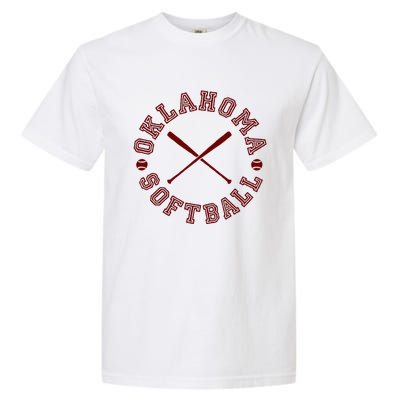 Oklahoma Softball Roundel Garment-Dyed Heavyweight T-Shirt