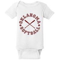 Oklahoma Softball Roundel Baby Bodysuit