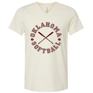 Oklahoma Softball Roundel V-Neck T-Shirt