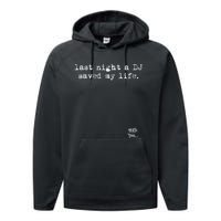 Old School Rap Hip Hop Last Night A Dj Saved My Life 80S Performance Fleece Hoodie