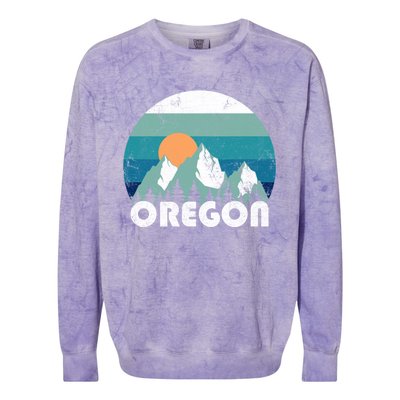 Oregon State Retro Vintage Colorblast Crewneck Sweatshirt