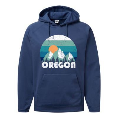 Oregon State Retro Vintage Performance Fleece Hoodie