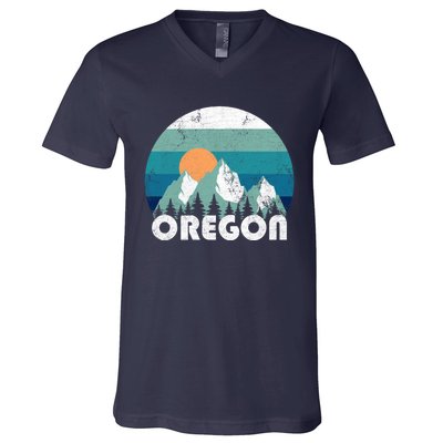 Oregon State Retro Vintage V-Neck T-Shirt