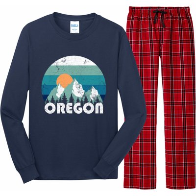 Oregon State Retro Vintage Long Sleeve Pajama Set