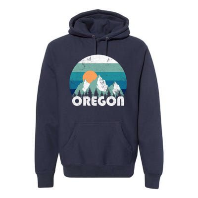 Oregon State Retro Vintage Premium Hoodie