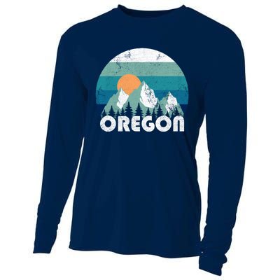 Oregon State Retro Vintage Cooling Performance Long Sleeve Crew