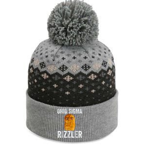 Ohio Sigma Rizzler Funny Meme Chicken Nugget The Baniff Cuffed Pom Beanie