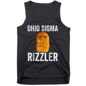 Ohio Sigma Rizzler Funny Meme Chicken Nugget Tank Top