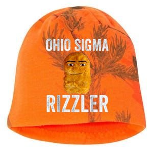 Ohio Sigma Rizzler Funny Meme Chicken Nugget Kati - Camo Knit Beanie