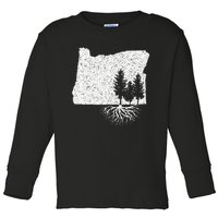 Oregon State Roots Toddler Long Sleeve Shirt