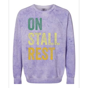 On Stall Rest Horse Colorblast Crewneck Sweatshirt