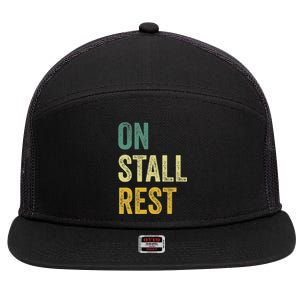 On Stall Rest Horse 7 Panel Mesh Trucker Snapback Hat