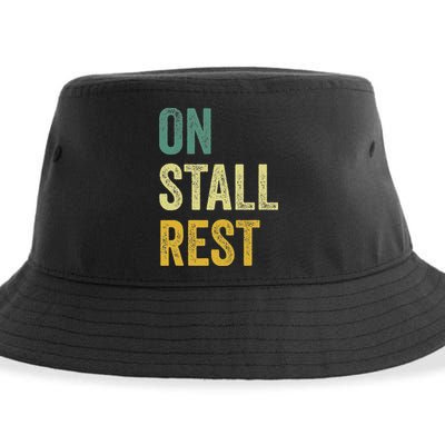 On Stall Rest Horse Sustainable Bucket Hat