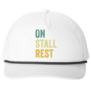 On Stall Rest Horse Snapback Five-Panel Rope Hat