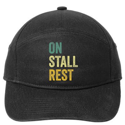 On Stall Rest Horse 7-Panel Snapback Hat