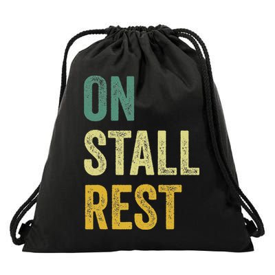 On Stall Rest Horse Drawstring Bag
