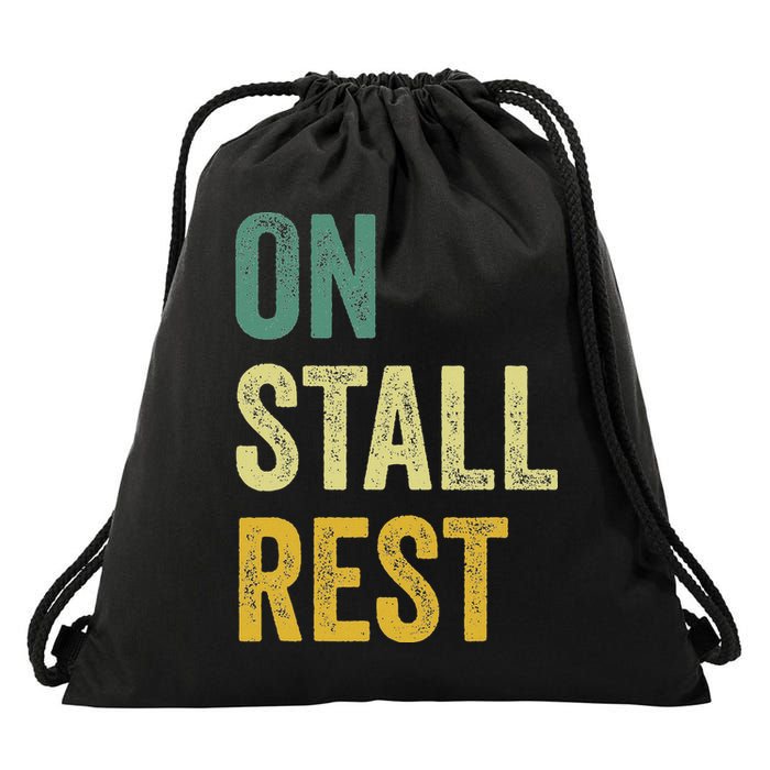 On Stall Rest Horse Drawstring Bag