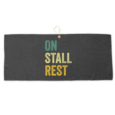 On Stall Rest Horse Large Microfiber Waffle Golf Towel