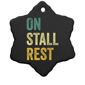 On Stall Rest Horse Ceramic Star Ornament