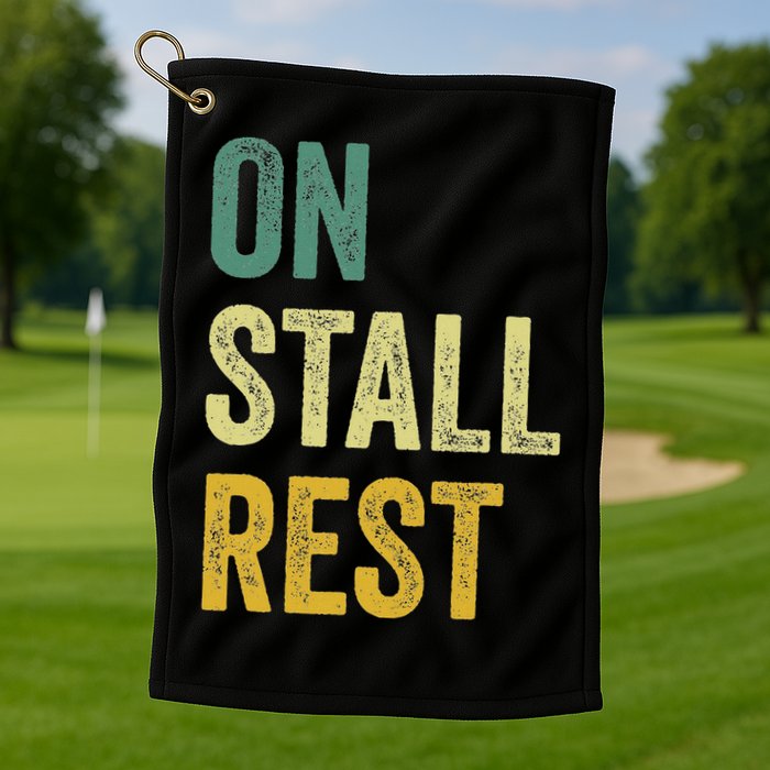 On Stall Rest Horse Golf Towel