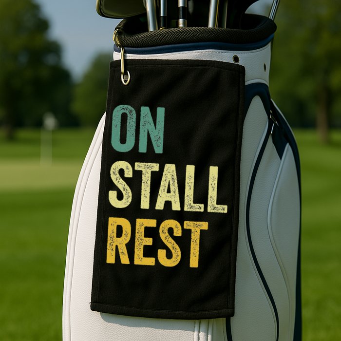 On Stall Rest Horse Golf Towel