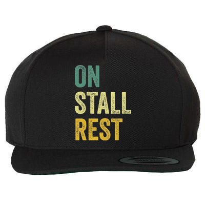 On Stall Rest Horse Wool Snapback Cap