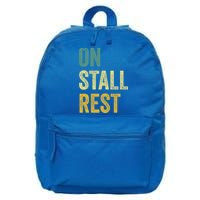 On Stall Rest Horse 16 in Basic Backpack
