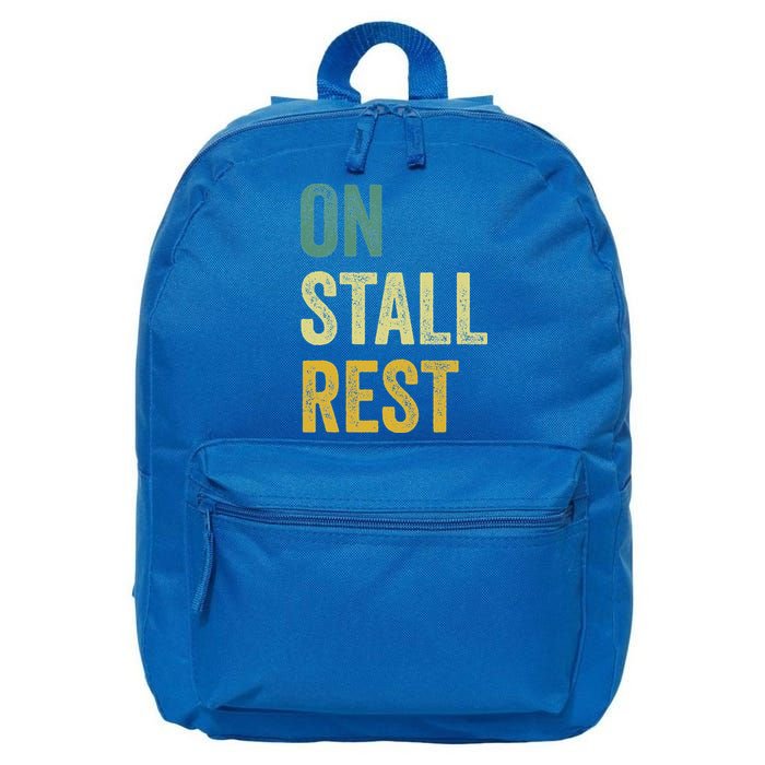 On Stall Rest Horse 16 in Basic Backpack