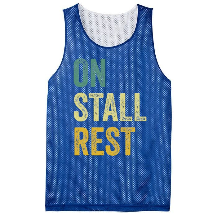 On Stall Rest Horse Mesh Reversible Basketball Jersey Tank