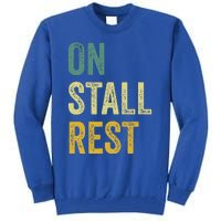 On Stall Rest Horse Tall Sweatshirt