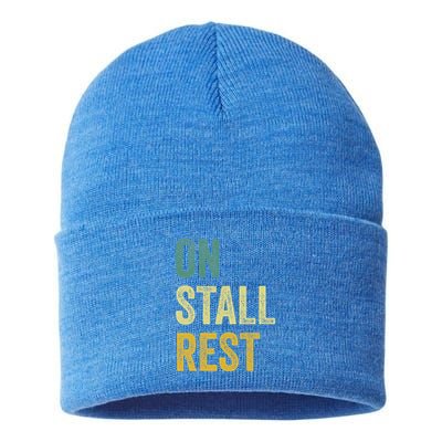 On Stall Rest Horse Sustainable Knit Beanie