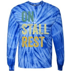 On Stall Rest Horse Tie-Dye Long Sleeve Shirt