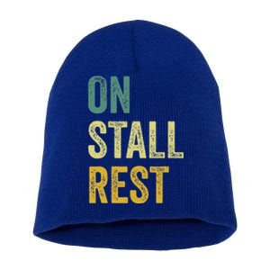 On Stall Rest Horse Short Acrylic Beanie