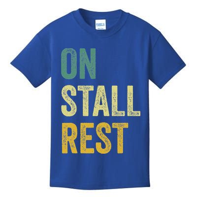 On Stall Rest Horse Kids T-Shirt