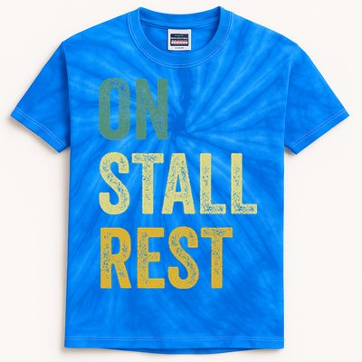On Stall Rest Horse Kids Tie-Dye T-Shirt