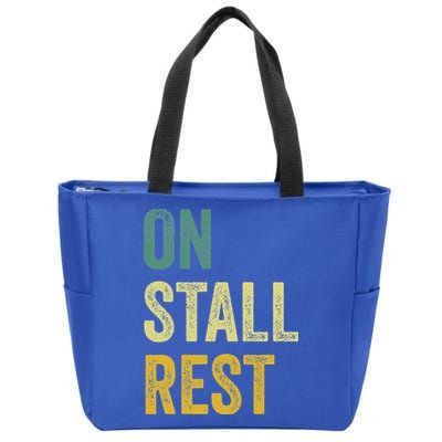 On Stall Rest Horse Zip Tote Bag
