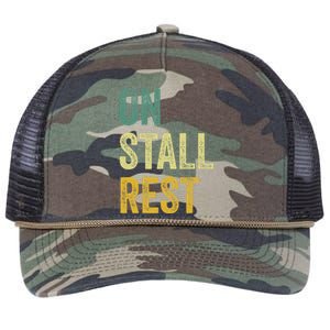 On Stall Rest Horse Retro Rope Trucker Hat Cap