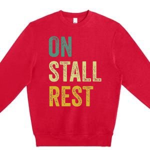 On Stall Rest Horse Premium Crewneck Sweatshirt