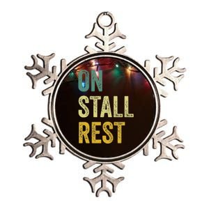 On Stall Rest Horse Metallic Star Ornament