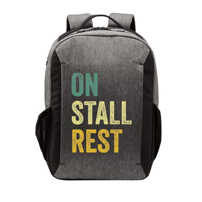 On Stall Rest Horse Vector Backpack