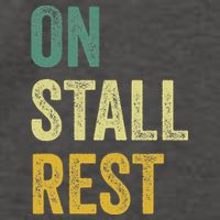 On Stall Rest Horse Vector Backpack