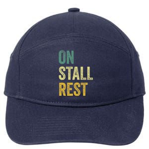 On Stall Rest Horse 7-Panel Snapback Hat