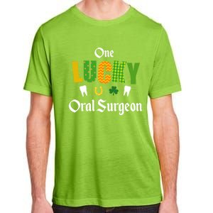 Oral Surgeon St Patrick's Day Irish Shamrock Dentist Doctor Gift Adult ChromaSoft Performance T-Shirt