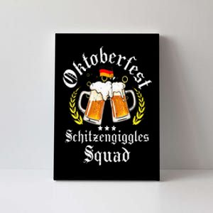 Oktoberfest Schitzengiggle Squad Bavarian Festival Canvas