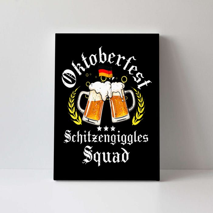 Oktoberfest Schitzengiggle Squad Bavarian Festival Canvas