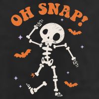 Oh Snap Skeleton Ghost Retro Halloween Spooky Season Funny 11oz C Handle Ceramic Mug