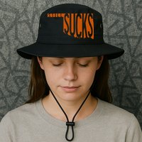 Oklahoma Still Sucks Austin Tx Fan Burnt Orange Rivalry Bucket Hat